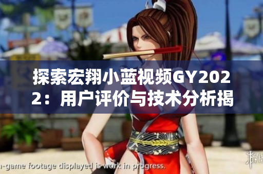 探索宏翔小藍視頻GY2022：用戶評價與技術分析揭秘