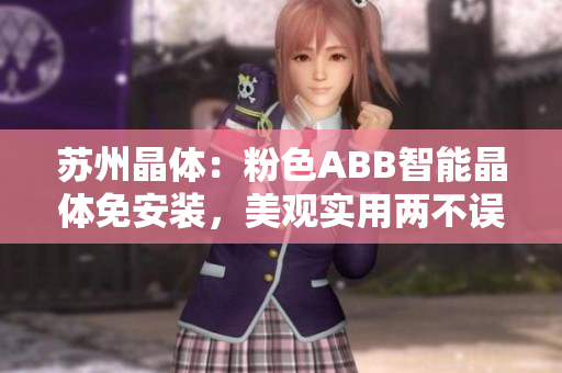 蘇州晶體：粉色ABB智能晶體免安裝，美觀實用兩不誤