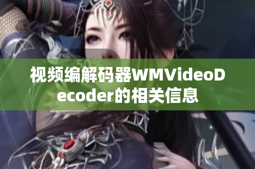 視頻編解碼器WMVideoDecoder的相關信息