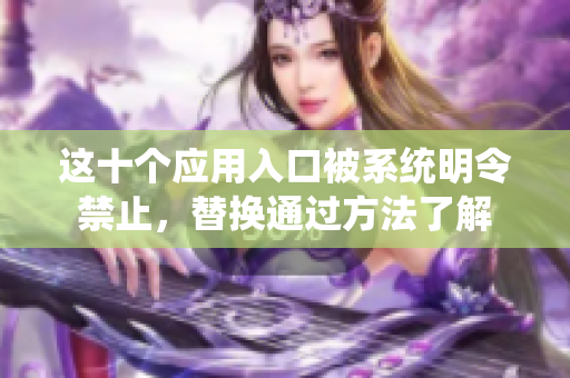這十個(gè)應(yīng)用入口被系統(tǒng)明令禁止，替換通過(guò)方法了解