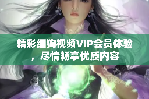 精彩細(xì)狗視頻VIP會員體驗(yàn)，盡情暢享優(yōu)質(zhì)內(nèi)容