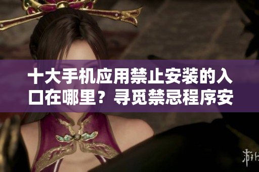 十大手機應(yīng)用禁止安裝的入口在哪里？尋覓禁忌程序安裝之路