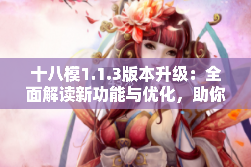 十八模1.1.3版本升級：全面解讀新功能與優(yōu)化，助你更好地操作應(yīng)用