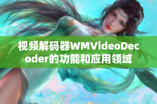 視頻解碼器WMVideoDecoder的功能和應用領(lǐng)域