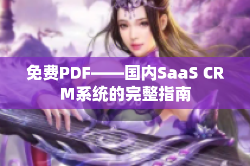 免費PDF——國內SaaS CRM系統(tǒng)的完整指南