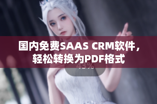 國內(nèi)免費(fèi)SAAS CRM軟件，輕松轉(zhuǎn)換為PDF格式