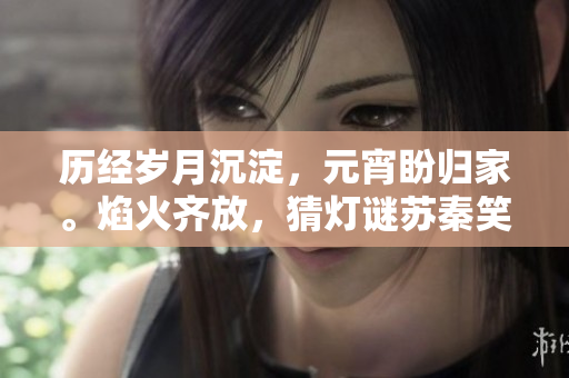 歷經(jīng)歲月沉淀，元宵盼歸家。焰火齊放，猜燈謎蘇秦笑靨如花。